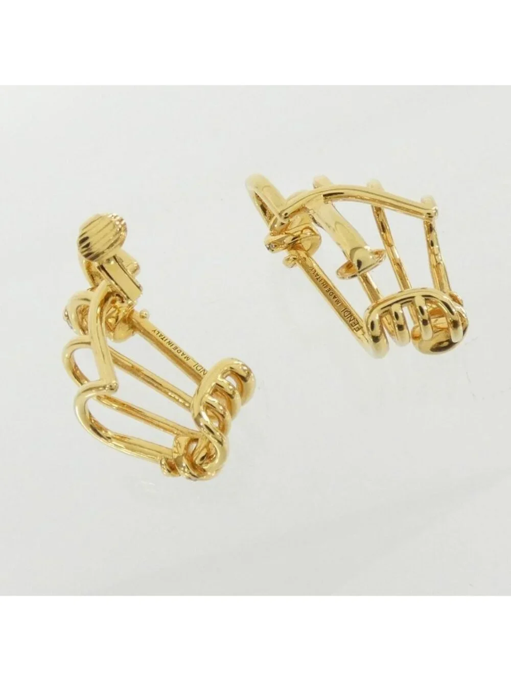 Fendi Filo Earring Gold